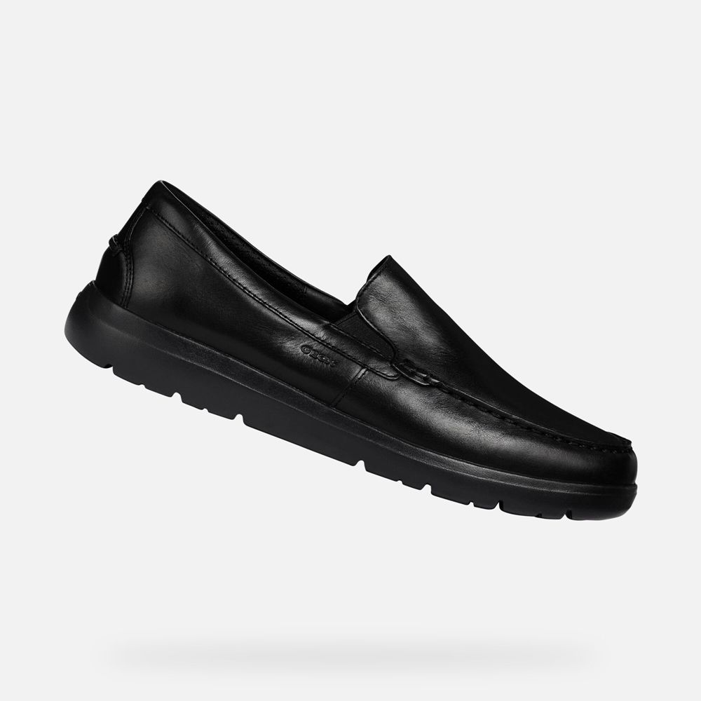 Geox Erkek Loafers Siyah - Leitan - BHY-513609